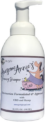 awesome annies foaming hemp relief shampoo