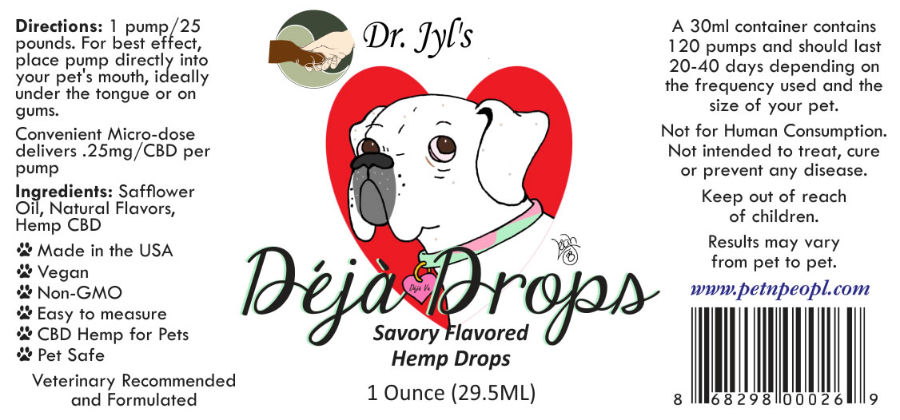 Déjà ™ Drops Savory Flavored Hemp Dropsl